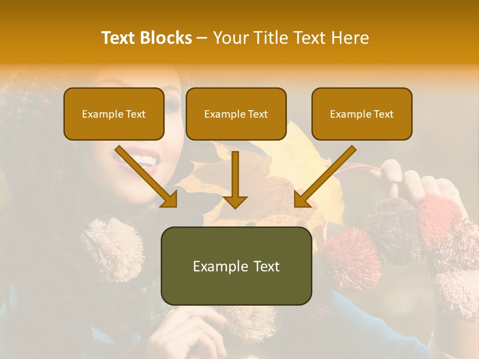 Beauty Maple Lady PowerPoint Template