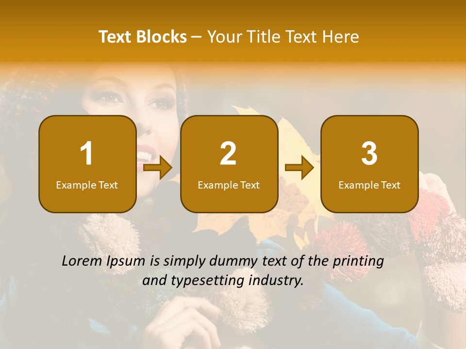 Beauty Maple Lady PowerPoint Template