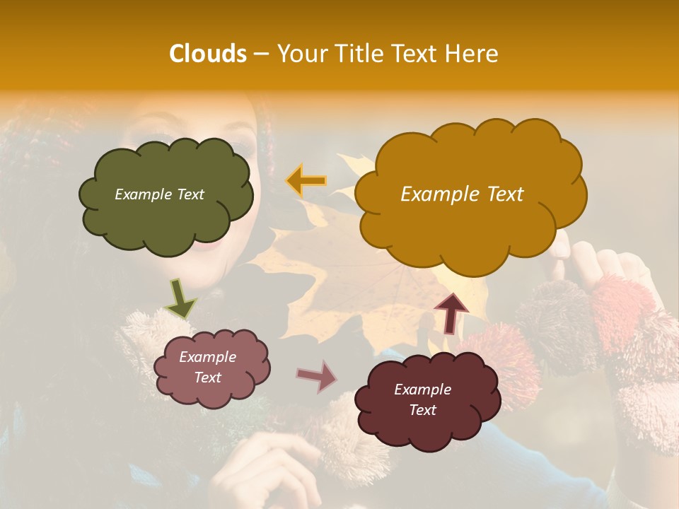 Beauty Maple Lady PowerPoint Template