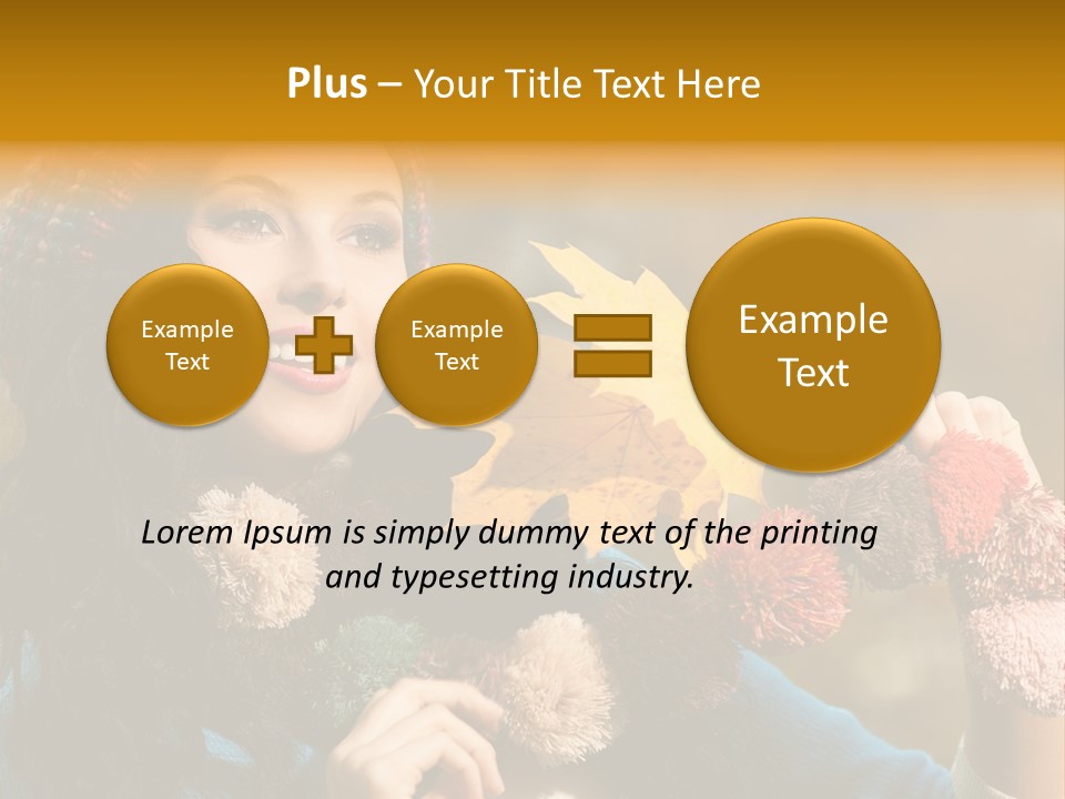 Beauty Maple Lady PowerPoint Template