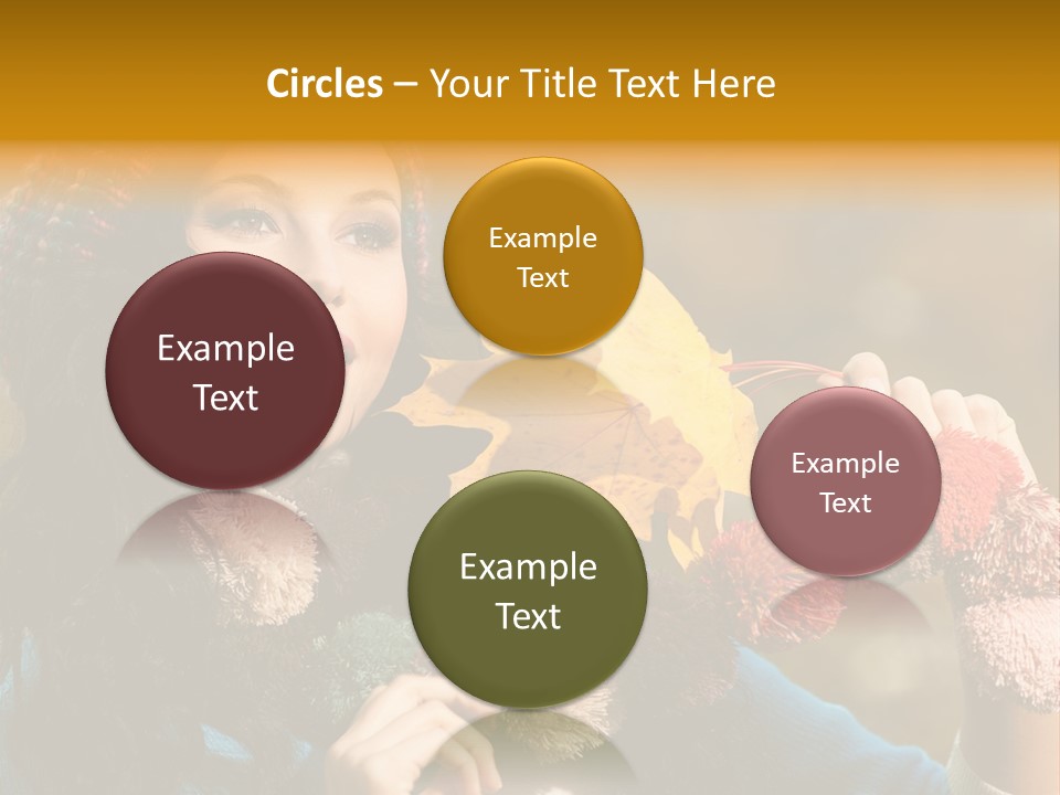 Beauty Maple Lady PowerPoint Template