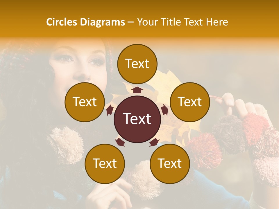 Beauty Maple Lady PowerPoint Template