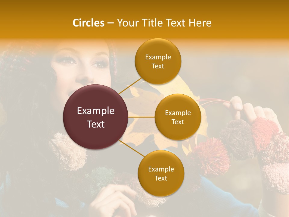 Beauty Maple Lady PowerPoint Template