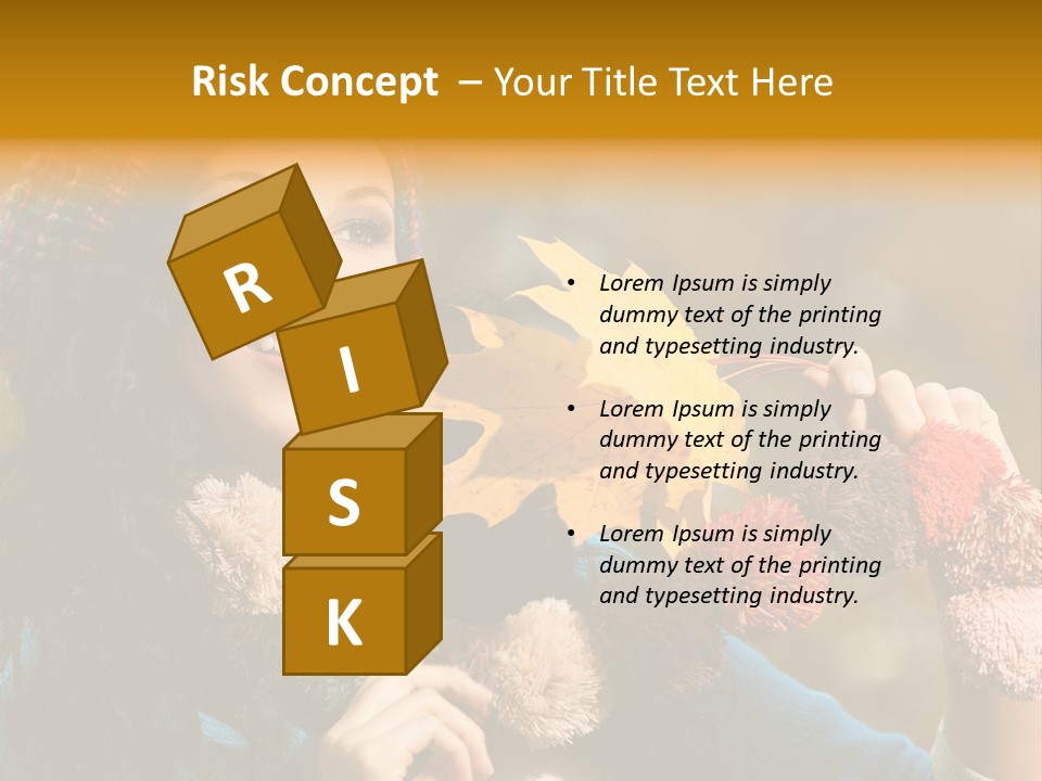 Beauty Maple Lady PowerPoint Template