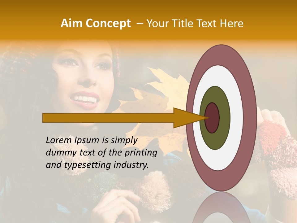 Beauty Maple Lady PowerPoint Template