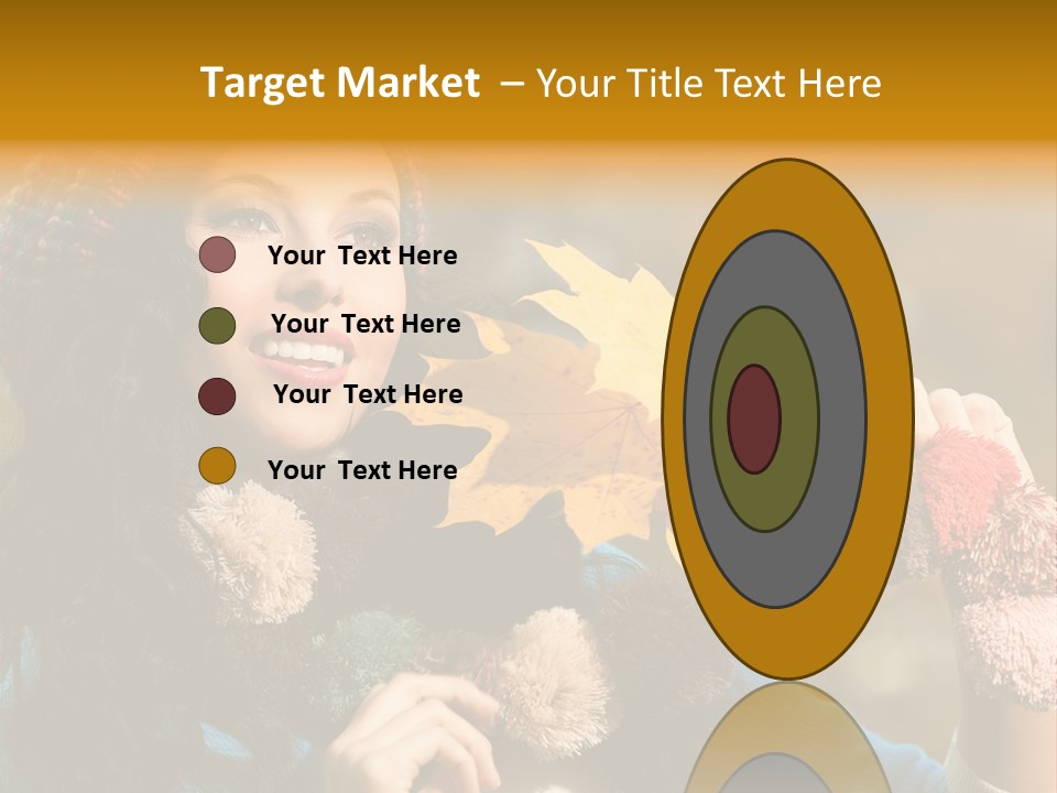 Beauty Maple Lady PowerPoint Template