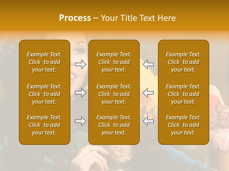 Beauty Maple Lady PowerPoint Template