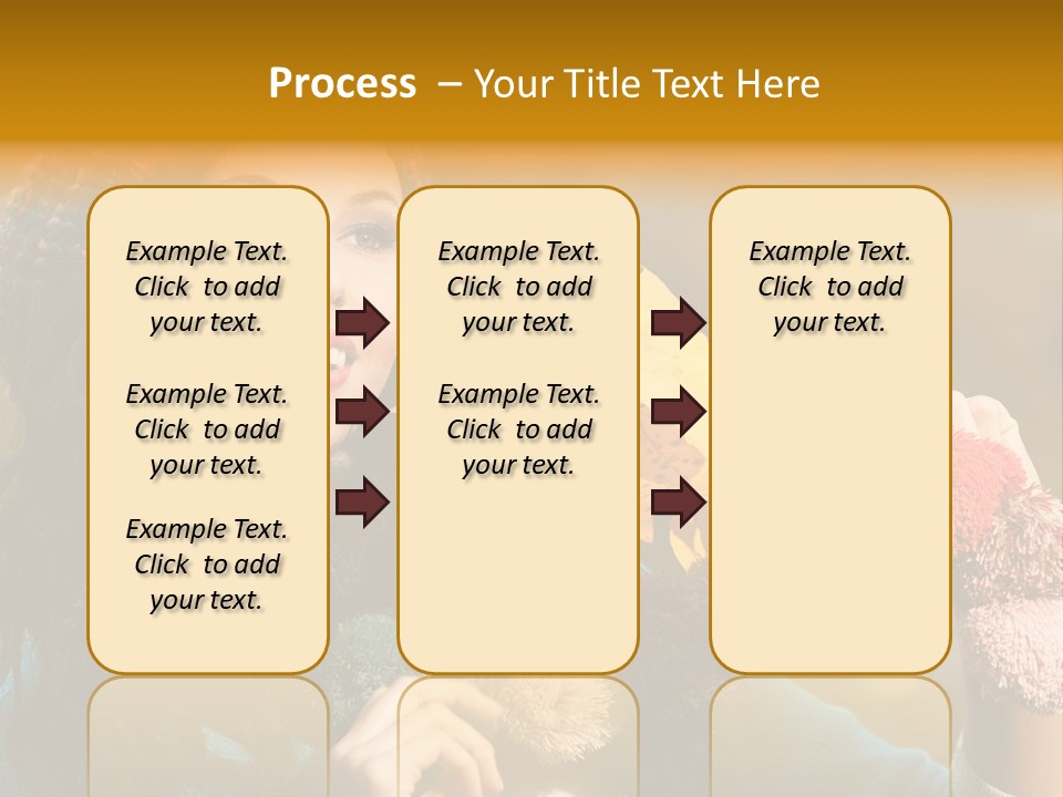 Beauty Maple Lady PowerPoint Template