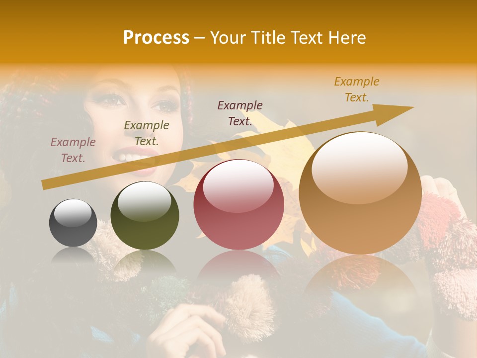 Beauty Maple Lady PowerPoint Template