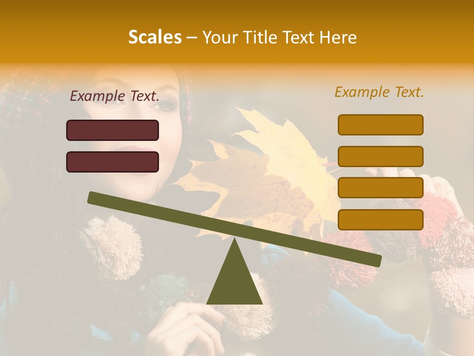 Beauty Maple Lady PowerPoint Template