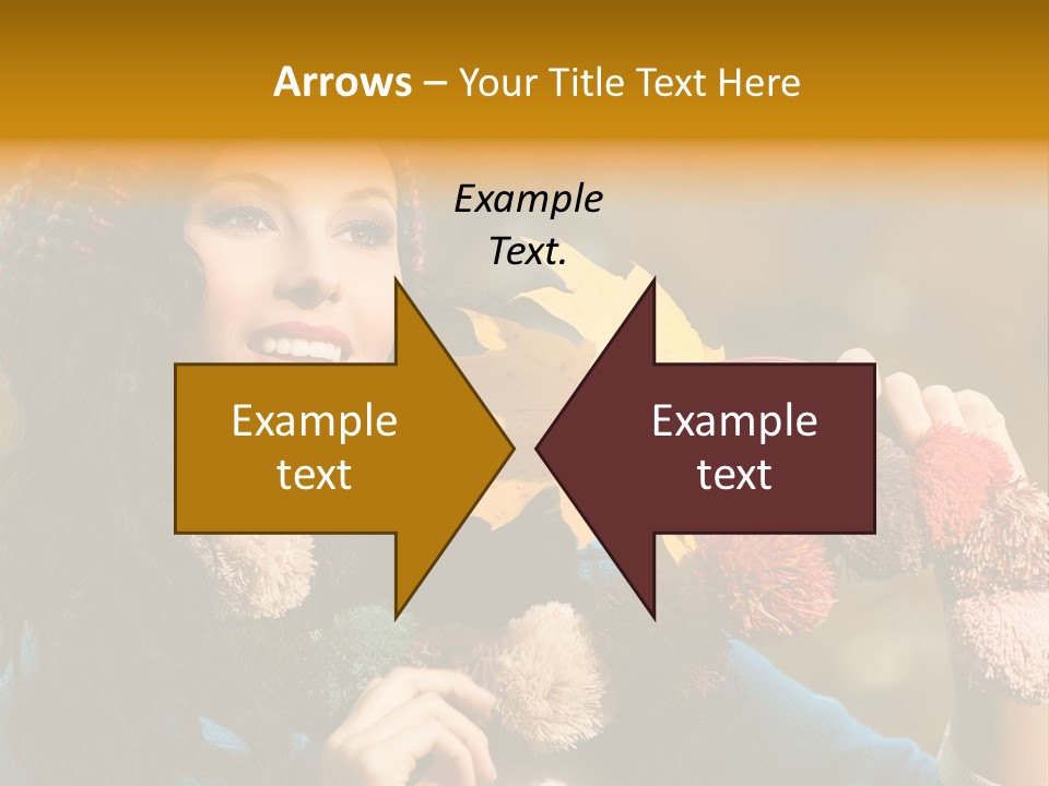 Beauty Maple Lady PowerPoint Template