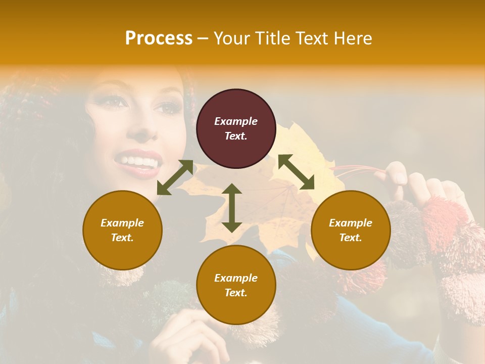 Beauty Maple Lady PowerPoint Template