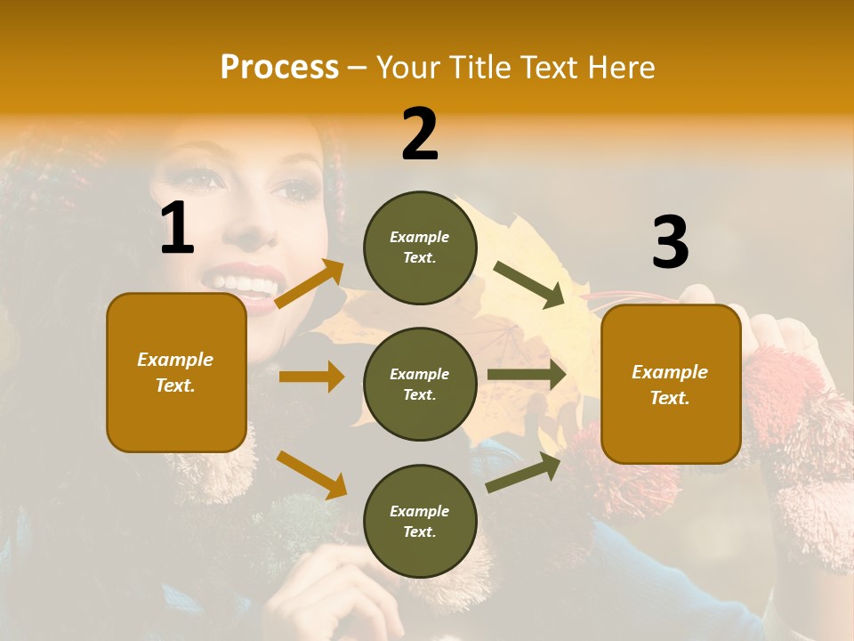 Beauty Maple Lady PowerPoint Template