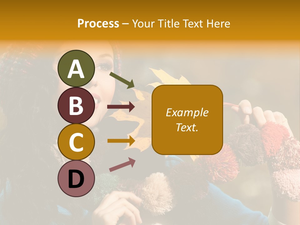 Beauty Maple Lady PowerPoint Template