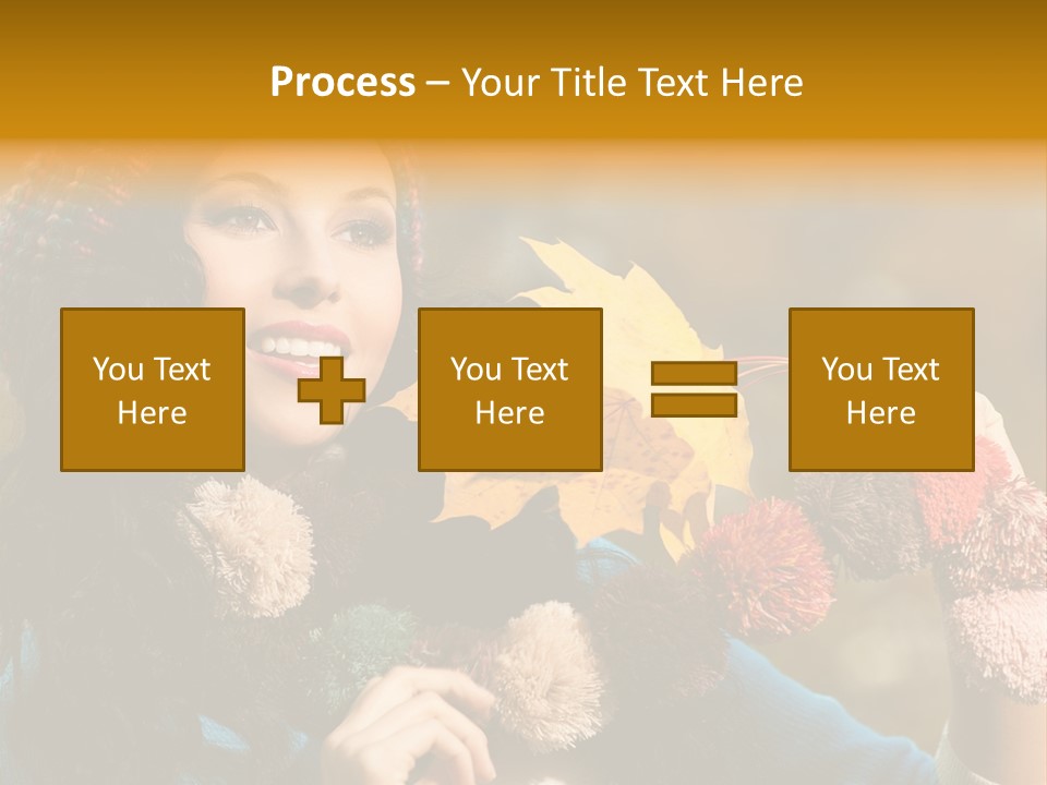 Beauty Maple Lady PowerPoint Template