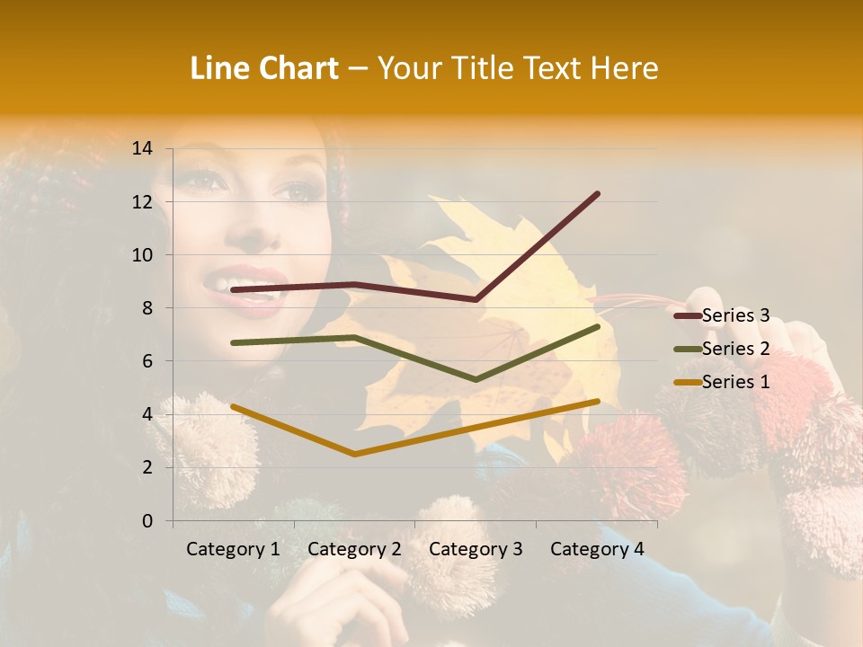 Beauty Maple Lady PowerPoint Template