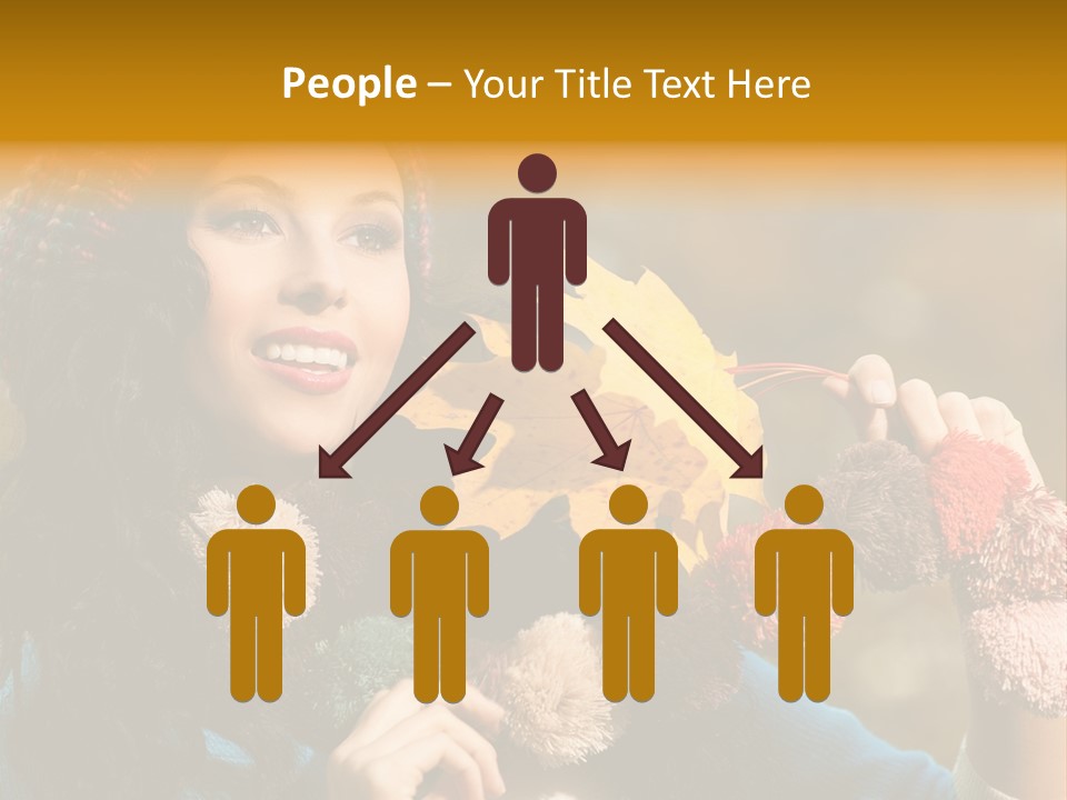 Beauty Maple Lady PowerPoint Template