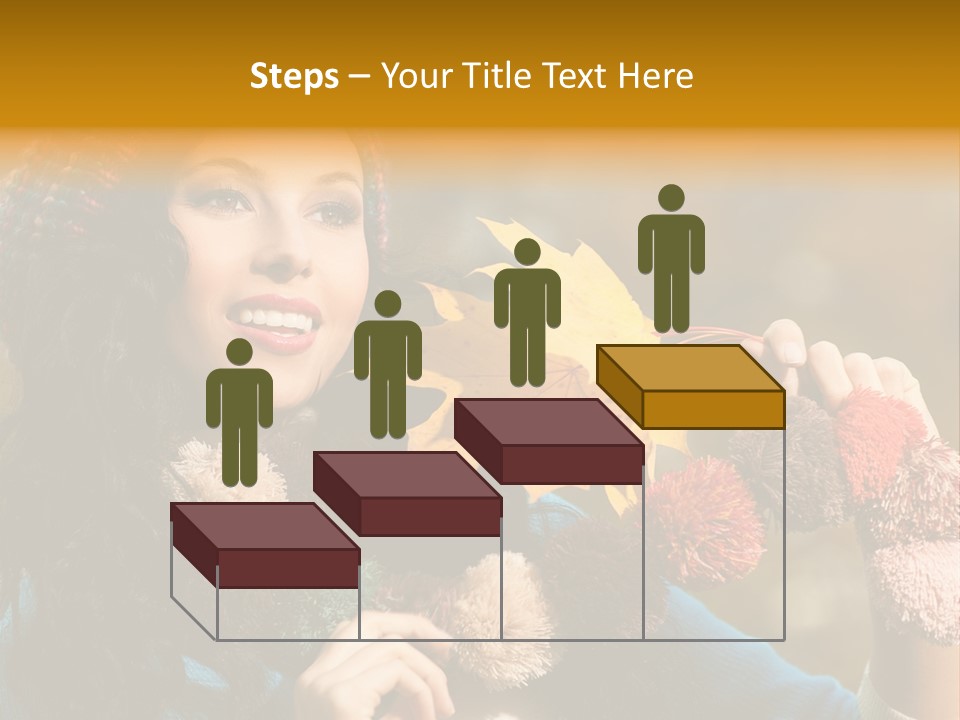 Beauty Maple Lady PowerPoint Template