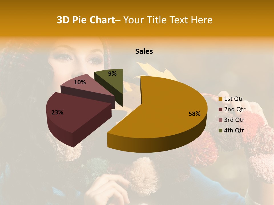 Beauty Maple Lady PowerPoint Template