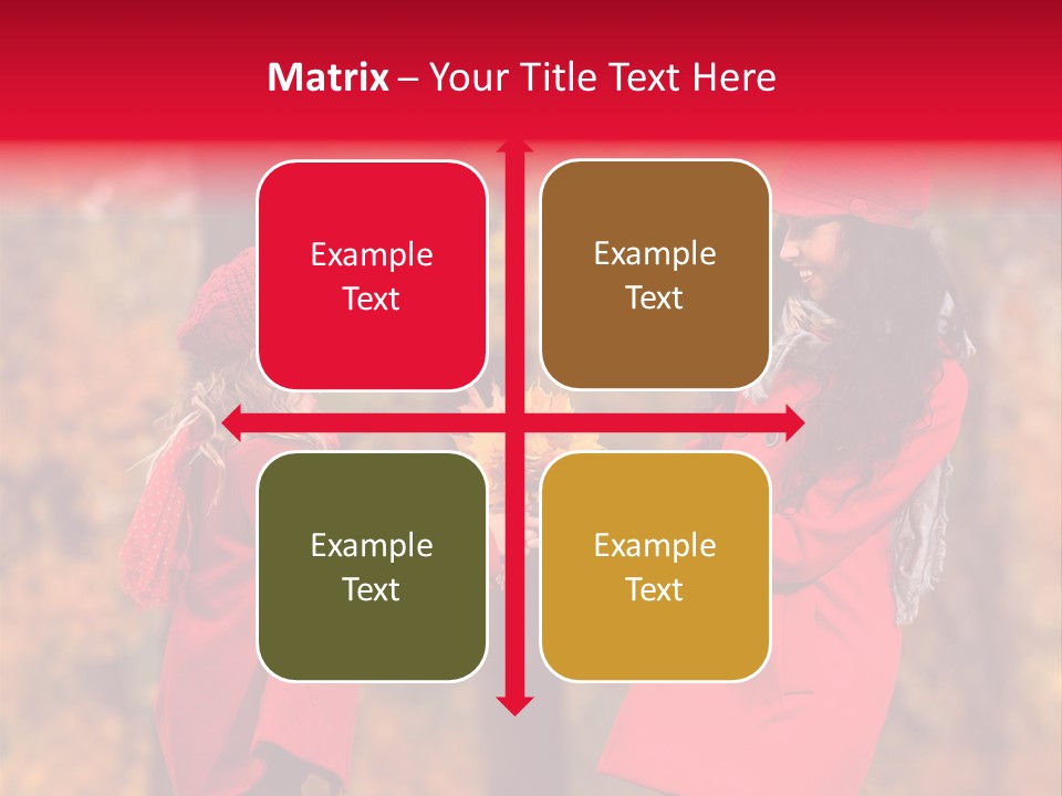 Mother Scarf Walk PowerPoint Template