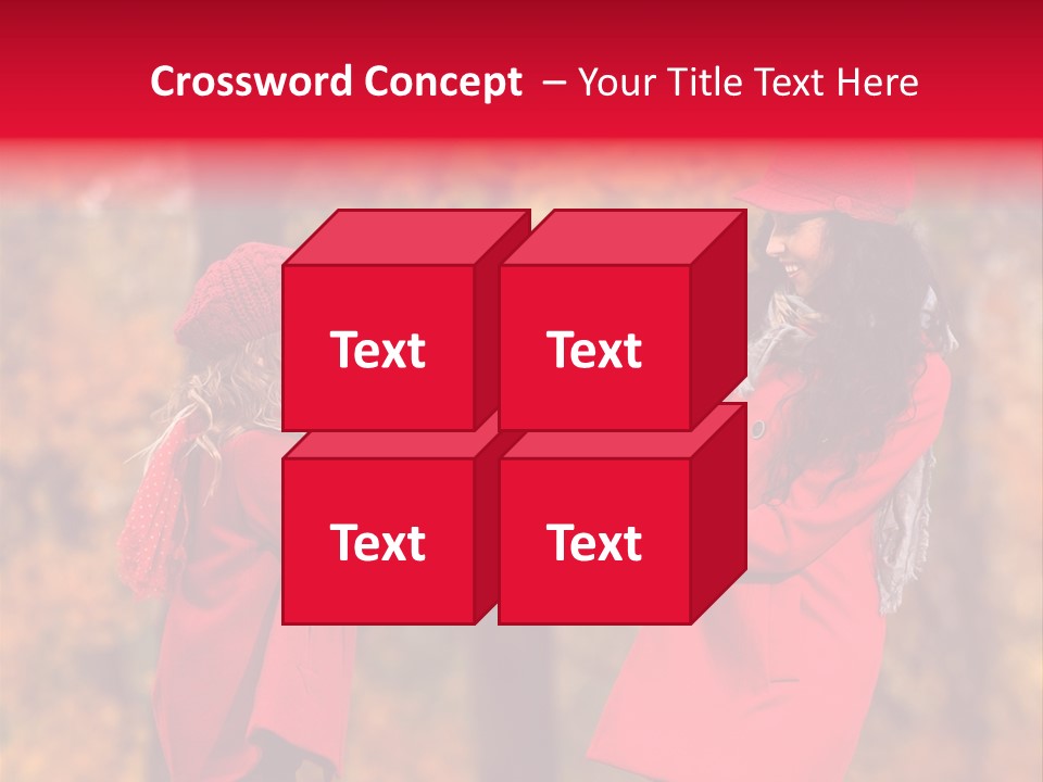 Mother Scarf Walk PowerPoint Template