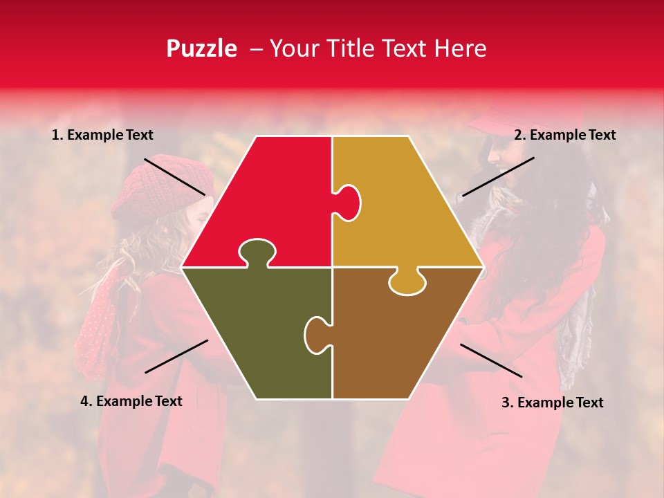 Mother Scarf Walk PowerPoint Template