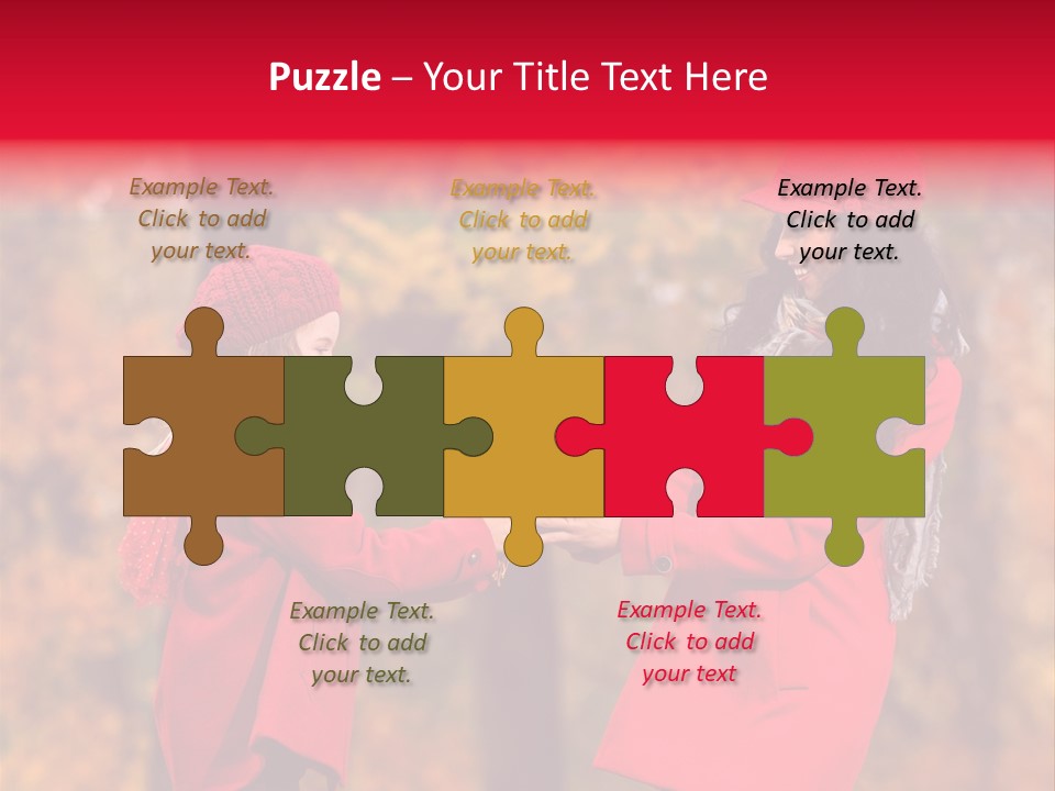 Mother Scarf Walk PowerPoint Template