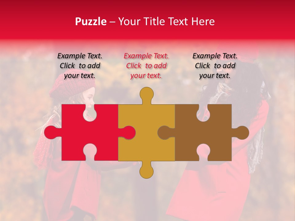 Mother Scarf Walk PowerPoint Template