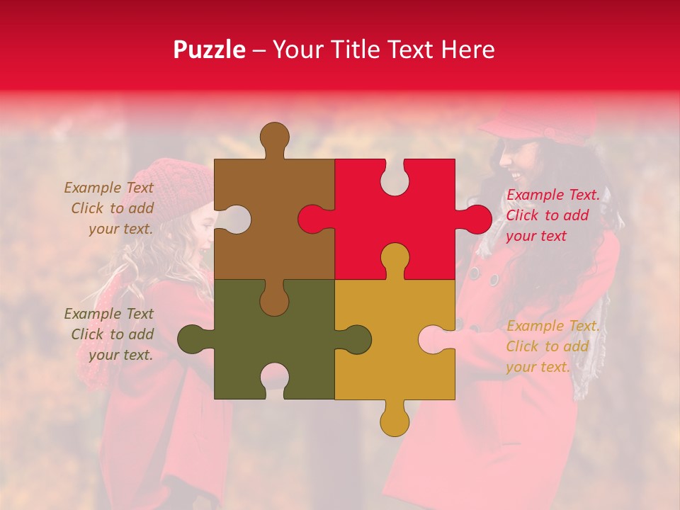 Mother Scarf Walk PowerPoint Template