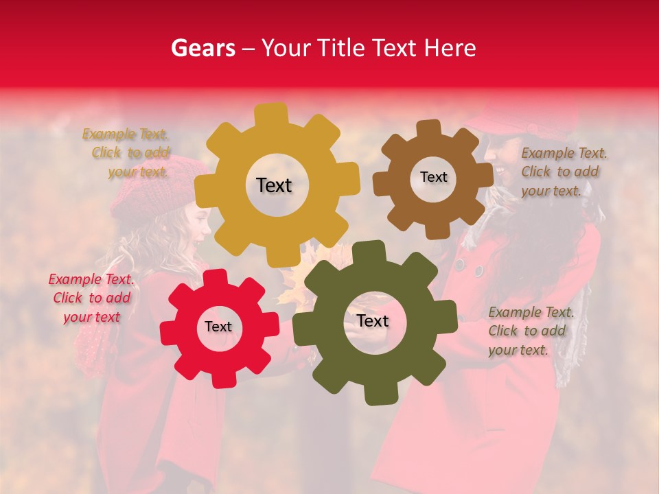 Mother Scarf Walk PowerPoint Template