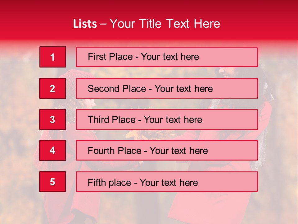 Mother Scarf Walk PowerPoint Template