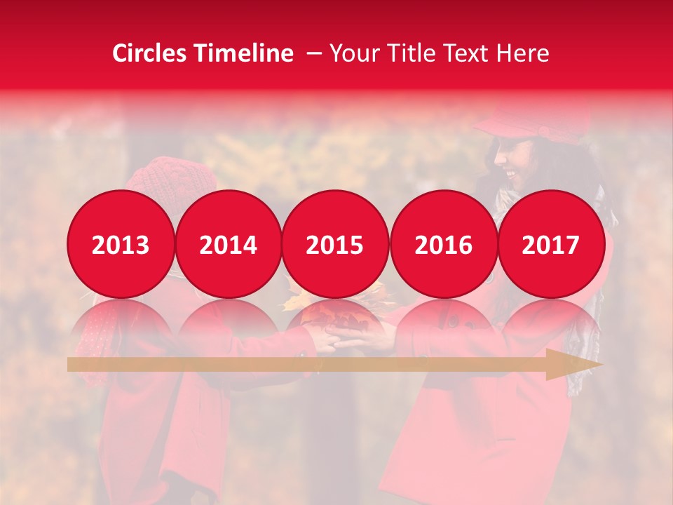 Mother Scarf Walk PowerPoint Template