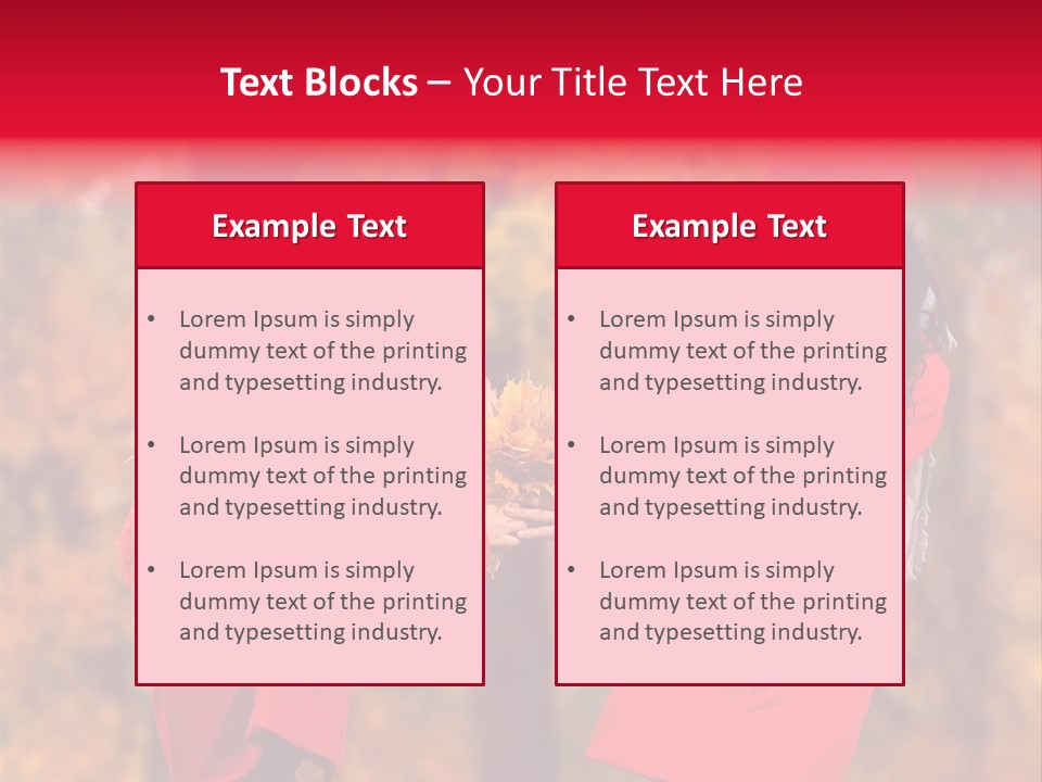 Mother Scarf Walk PowerPoint Template