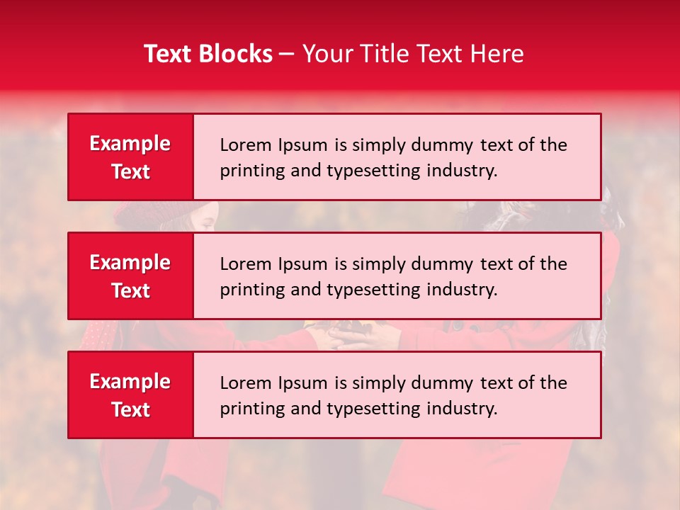 Mother Scarf Walk PowerPoint Template