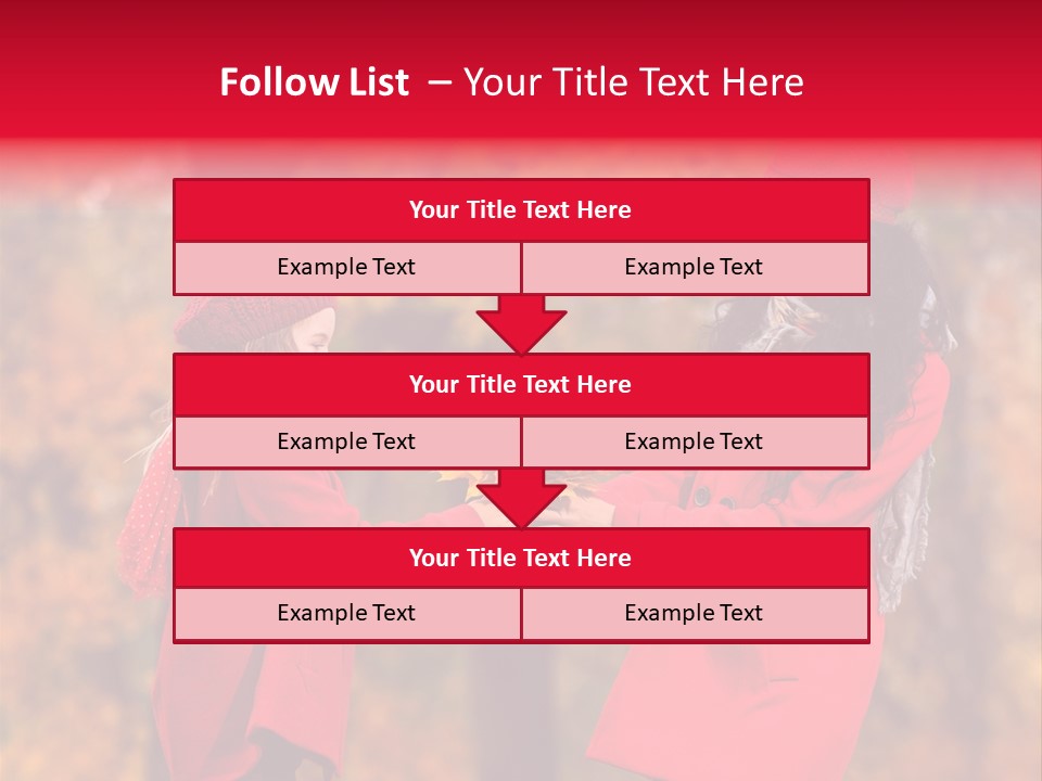 Mother Scarf Walk PowerPoint Template