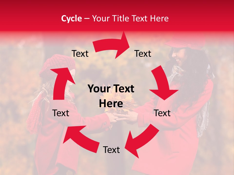 Mother Scarf Walk PowerPoint Template