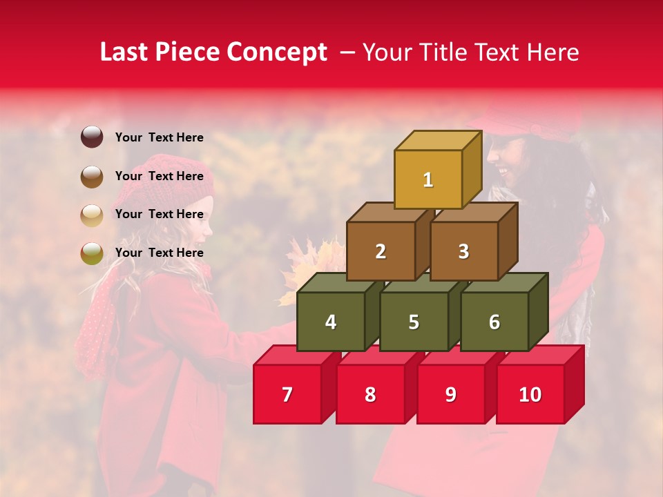 Mother Scarf Walk PowerPoint Template