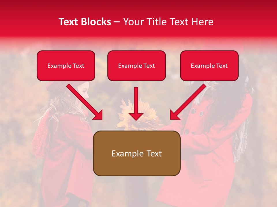 Mother Scarf Walk PowerPoint Template