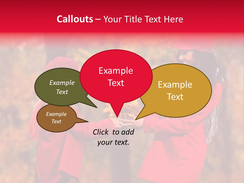 Mother Scarf Walk PowerPoint Template