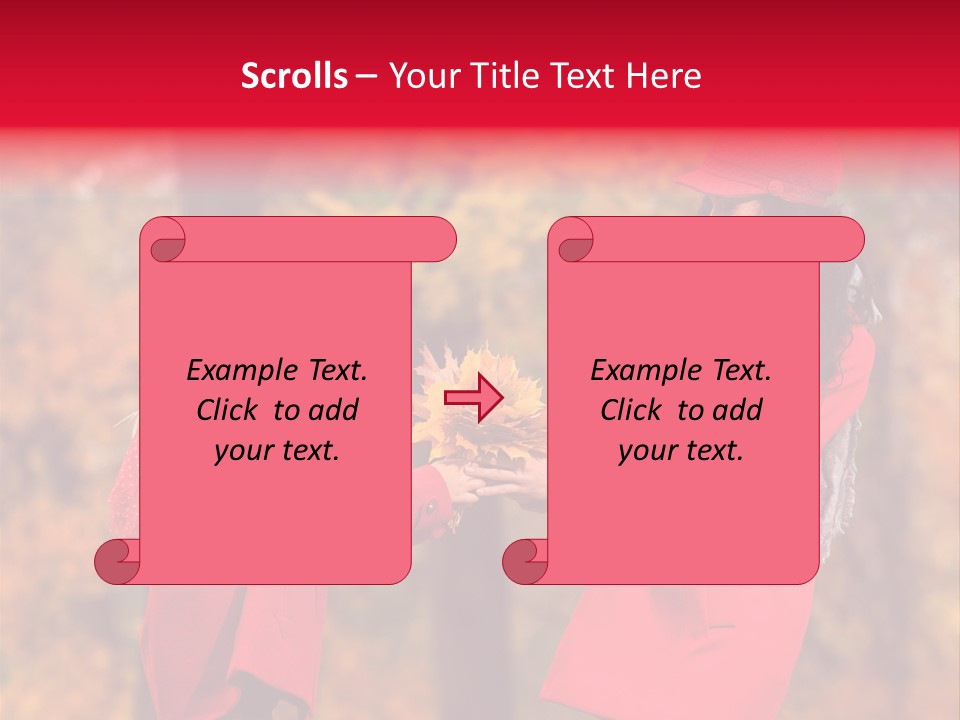 Mother Scarf Walk PowerPoint Template