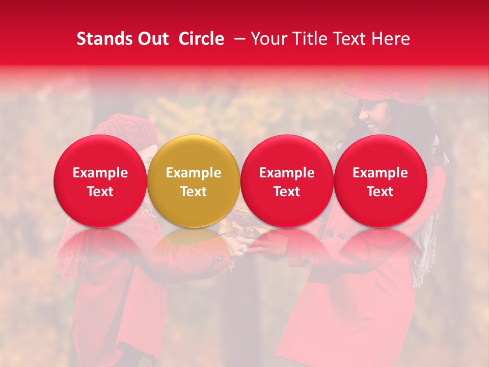 Mother Scarf Walk PowerPoint Template