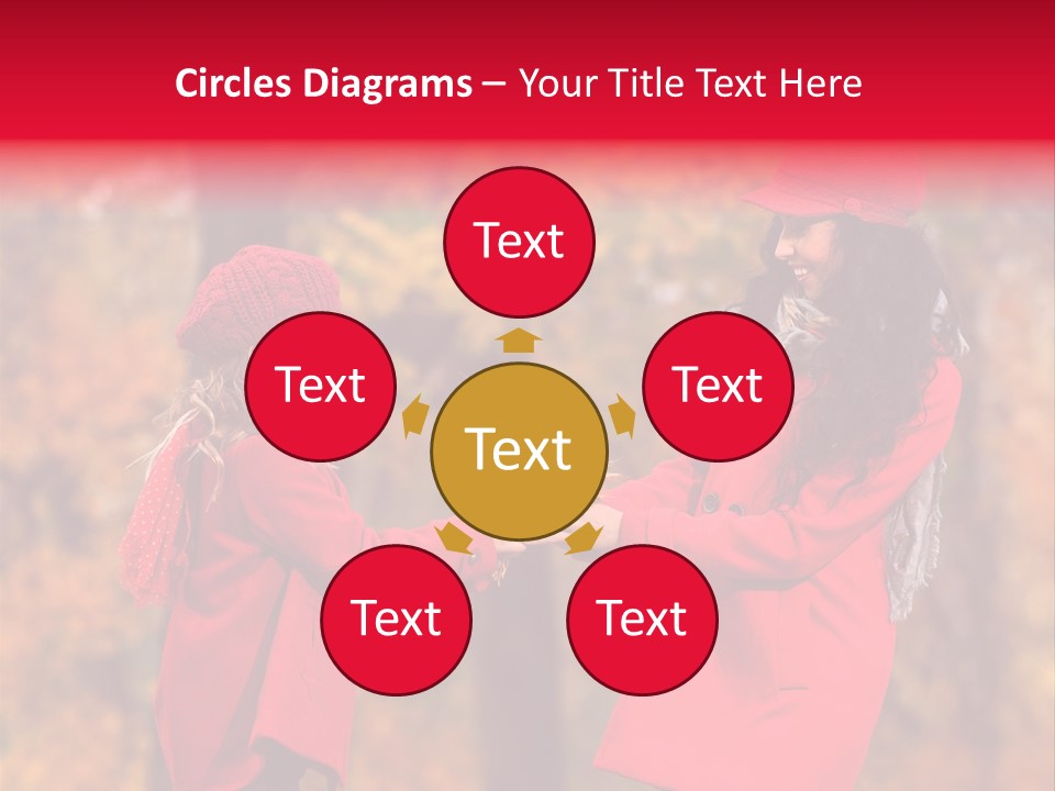 Mother Scarf Walk PowerPoint Template