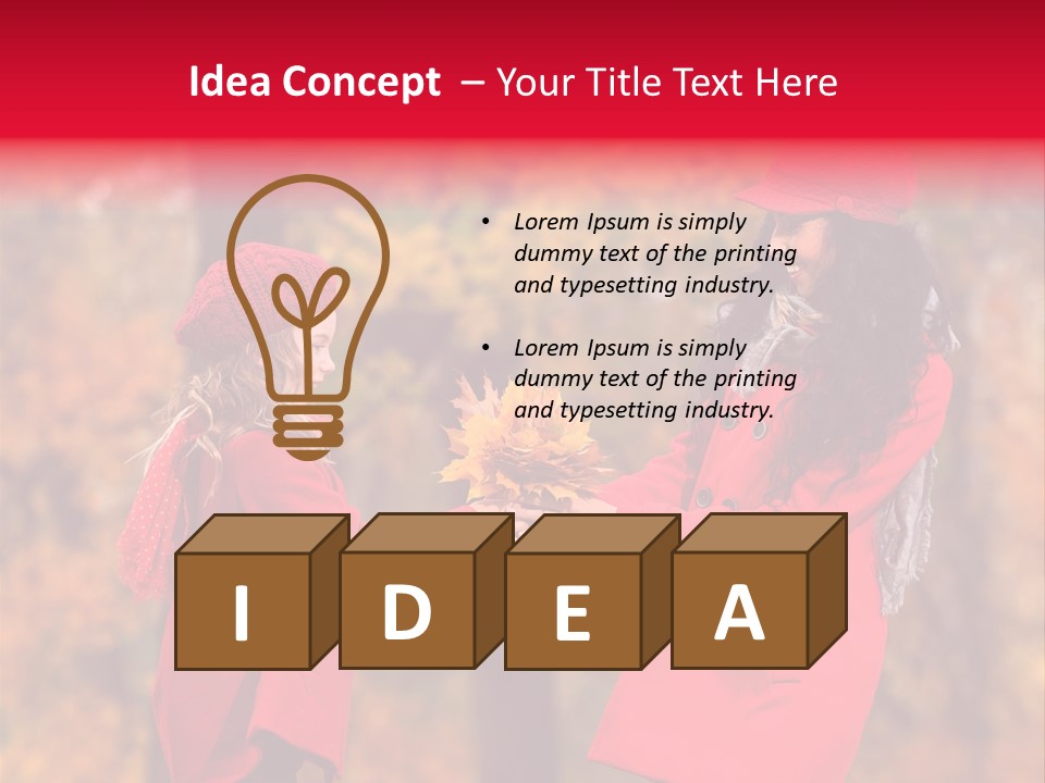 Mother Scarf Walk PowerPoint Template