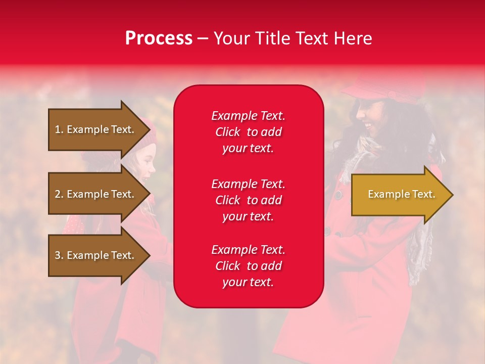 Mother Scarf Walk PowerPoint Template