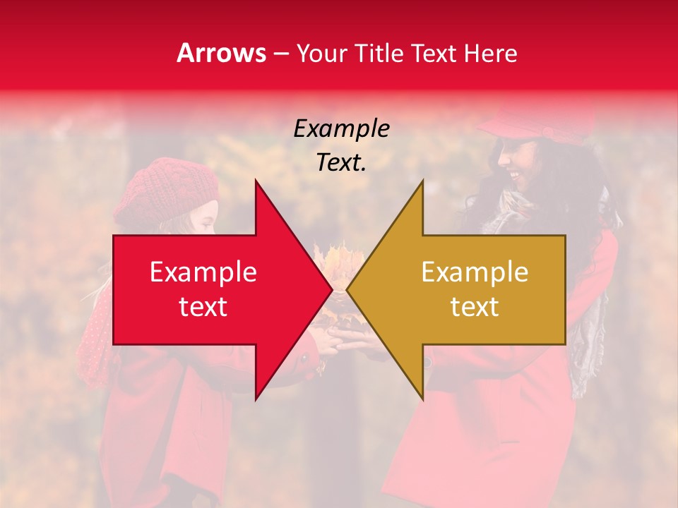 Mother Scarf Walk PowerPoint Template