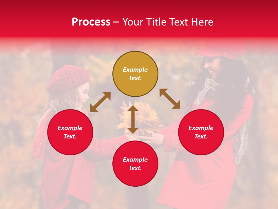 Mother Scarf Walk PowerPoint Template