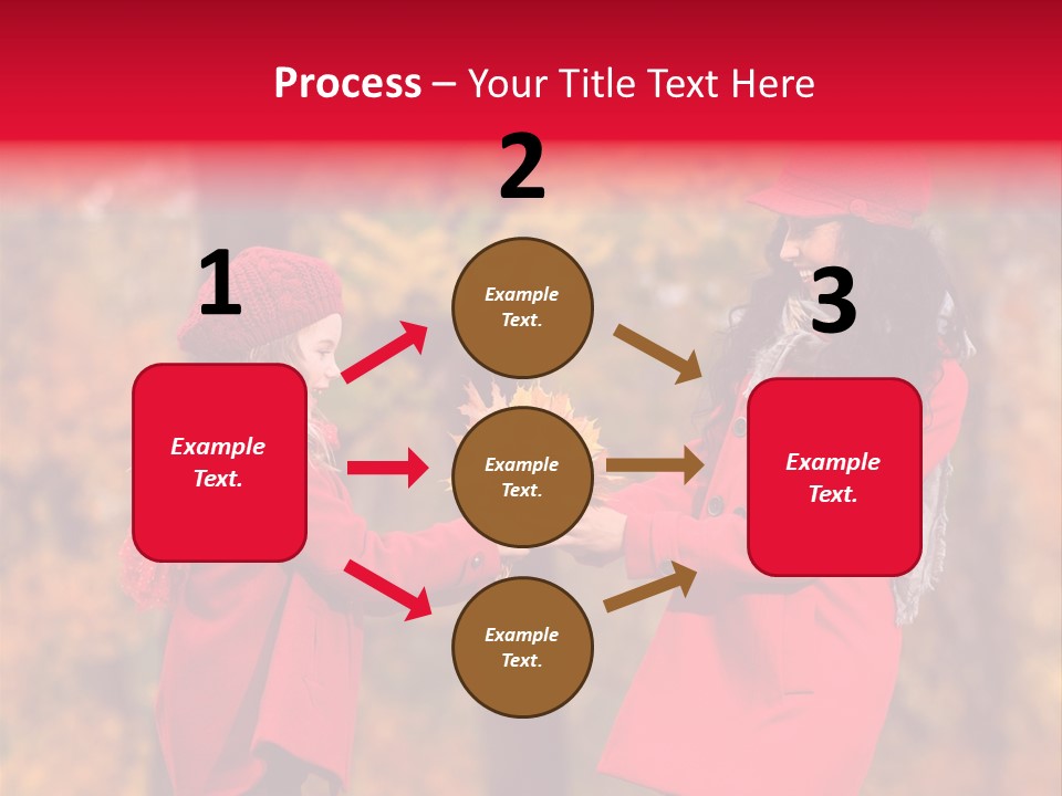 Mother Scarf Walk PowerPoint Template