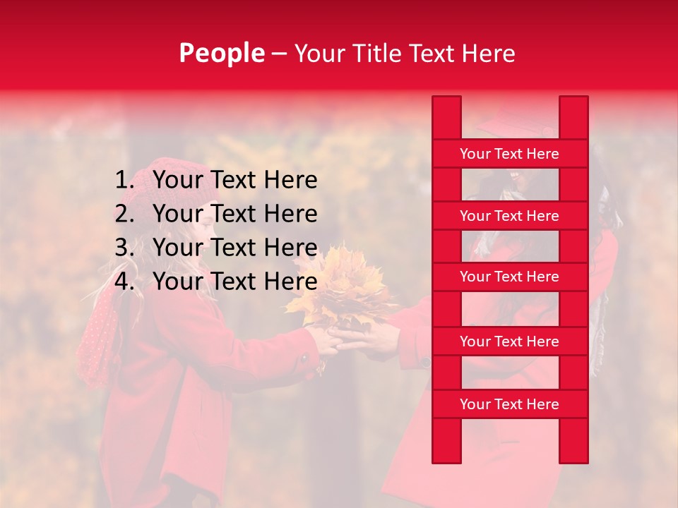 Mother Scarf Walk PowerPoint Template