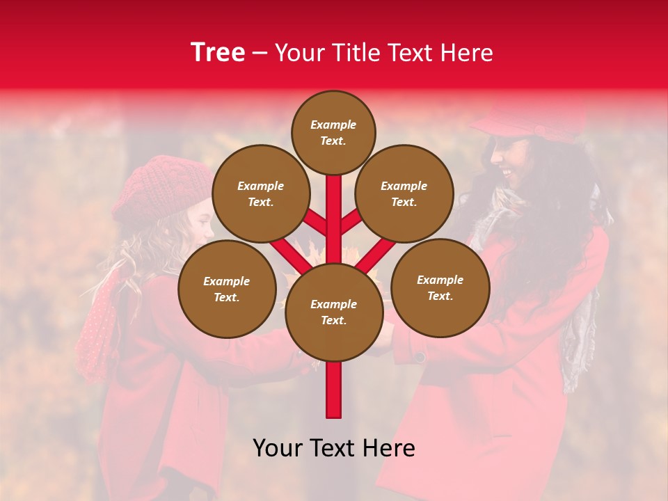 Mother Scarf Walk PowerPoint Template