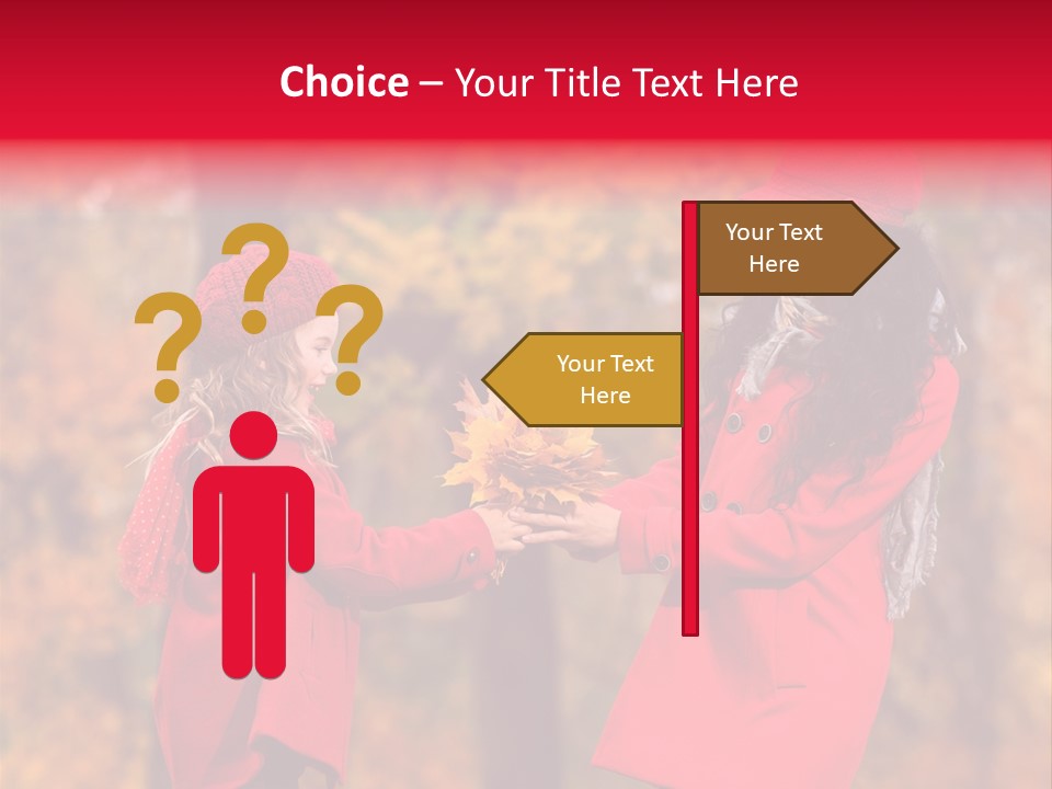 Mother Scarf Walk PowerPoint Template